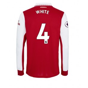 Arsenal Benjamin White #4 Hemmatröja 2022-23 Långärmad
